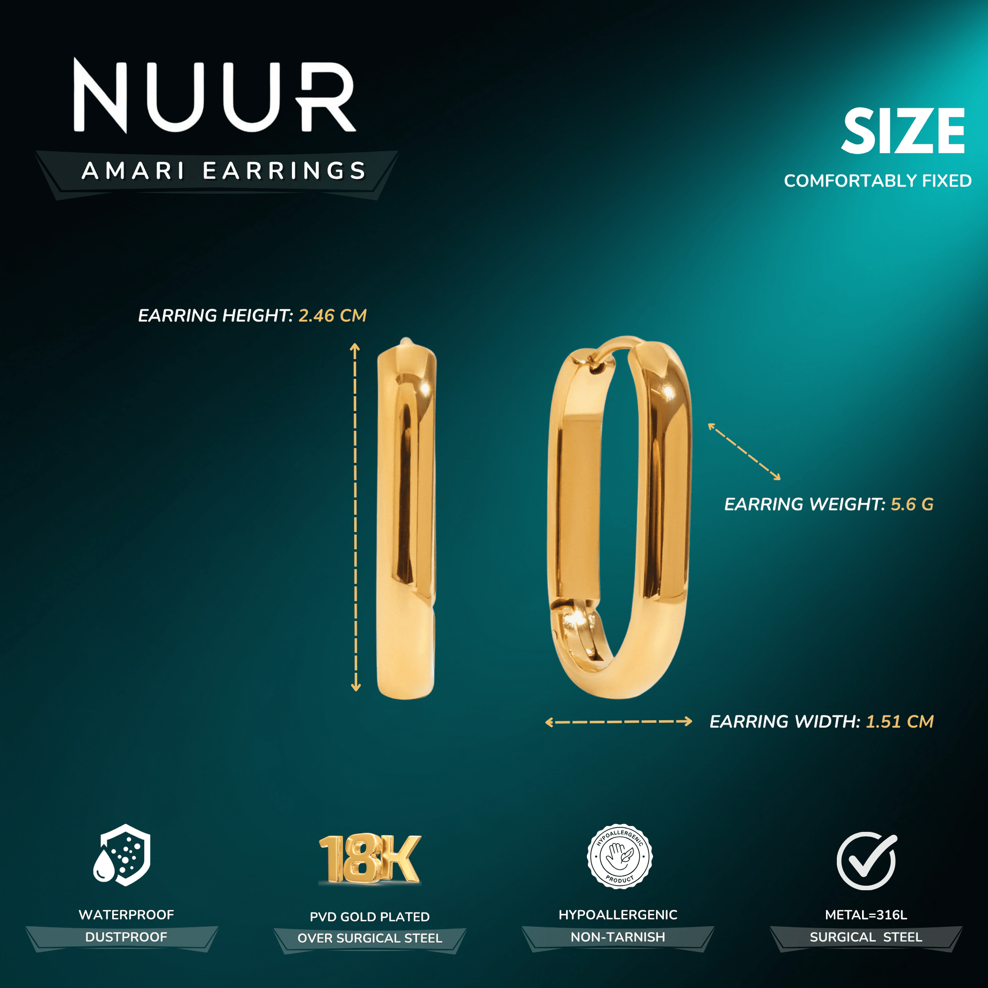Amari Earrings - NUUR | South Africa | Official Store