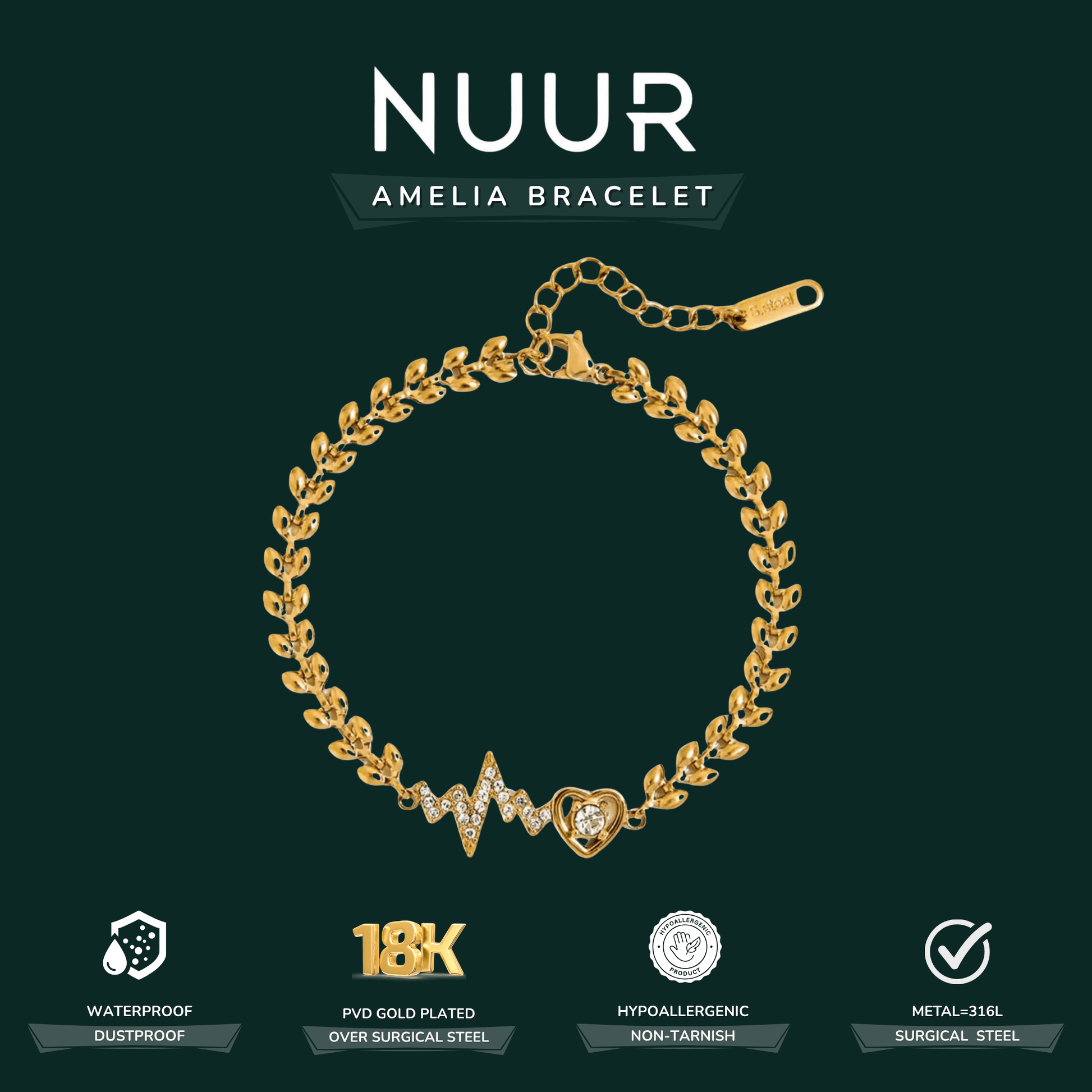 Amelia Bracelet - NUUR | South Africa | Official Store
