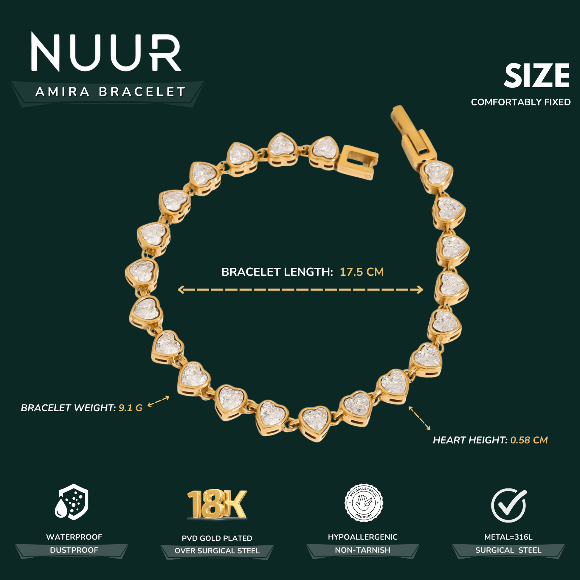 Amira Bracelet - NUUR | South Africa | Official Store