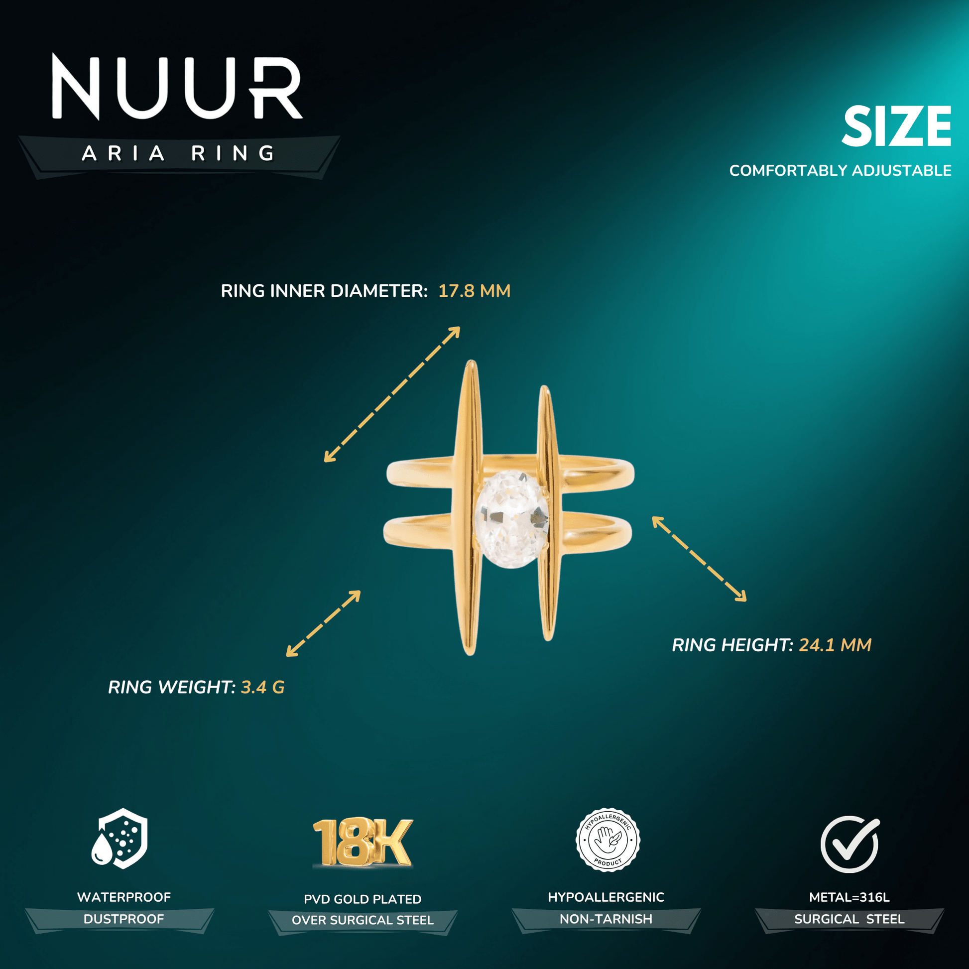 Aria Ring - NUUR | South Africa | Official Store