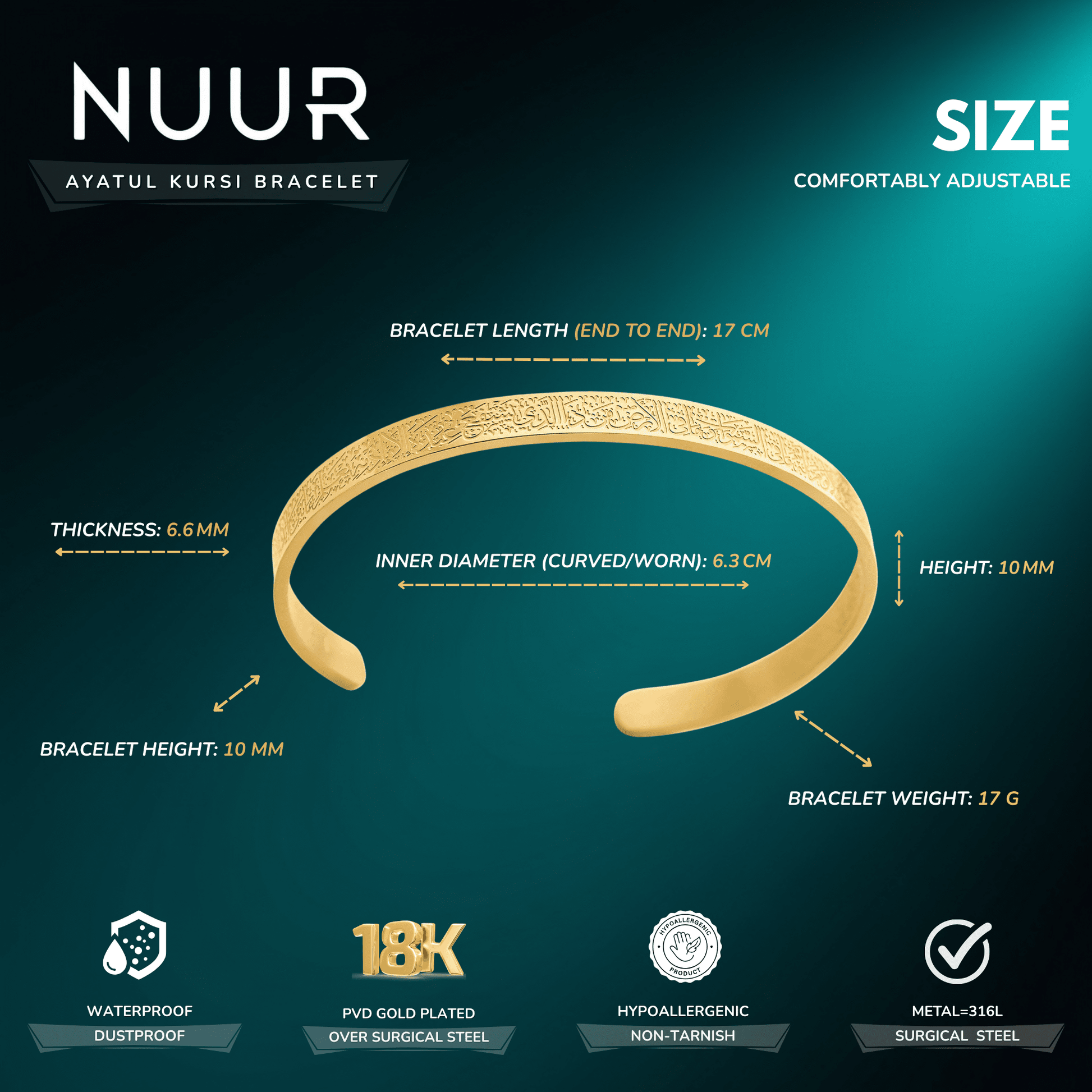 Ayatul Kursi Bracelet - NUUR | South Africa | Official Store