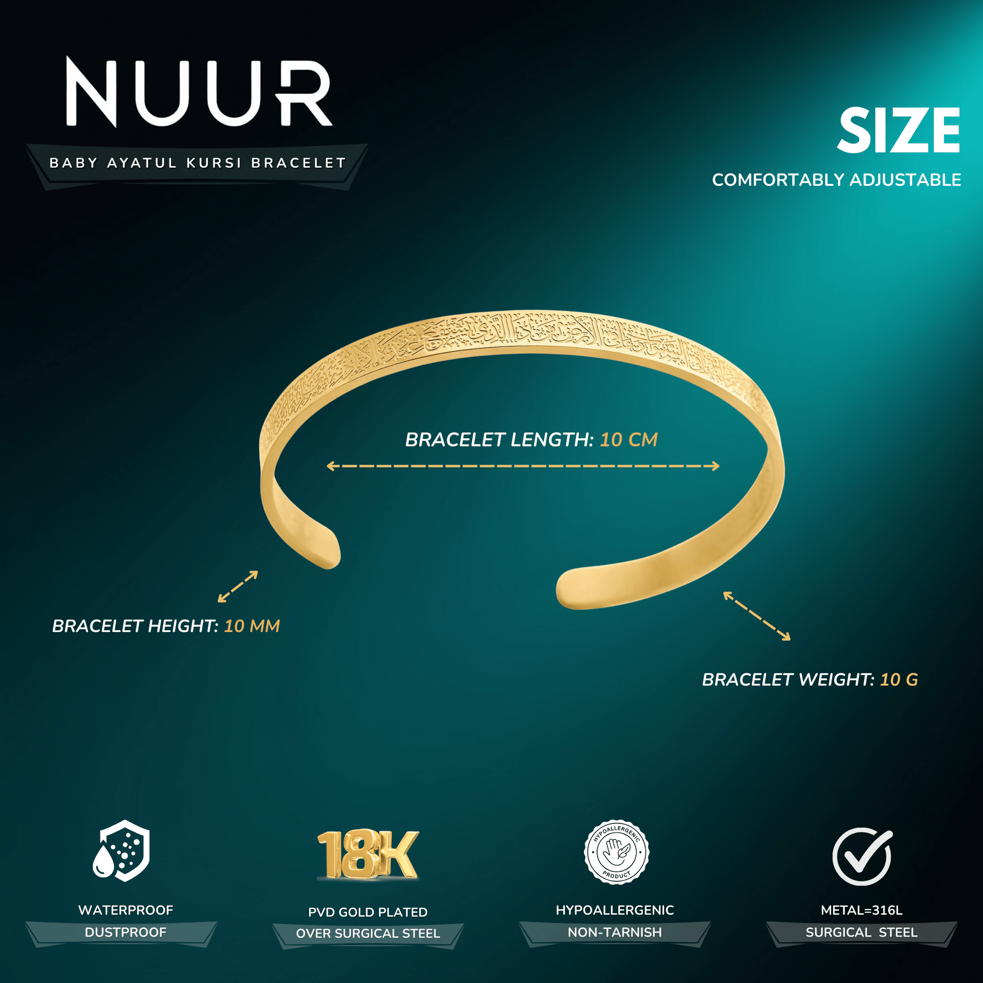 Baby Ayatul Kursi Bracelet - NUUR | South Africa | Official Store