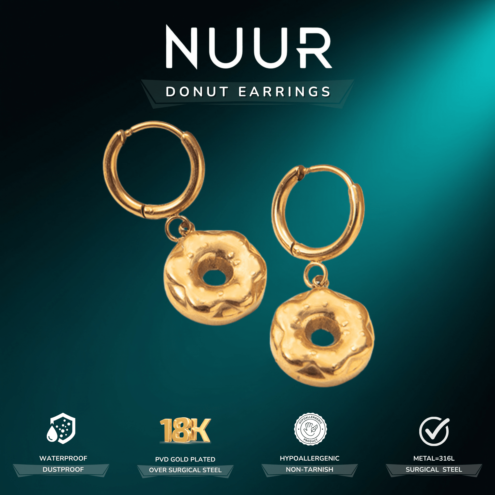 Donut Earrings - NUUR | South Africa | Official Store