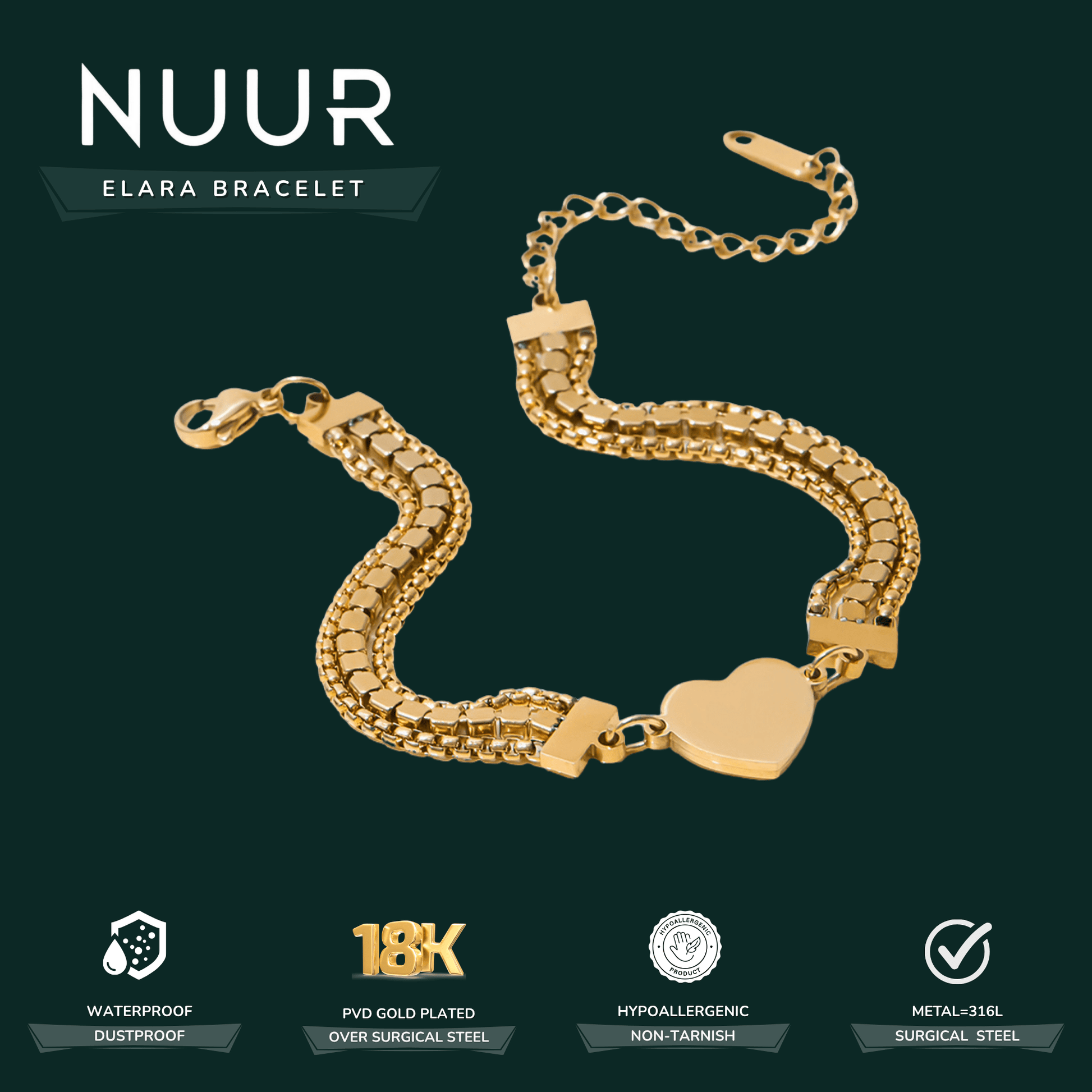 Elara Bracelet - NUUR | South Africa | Official Store