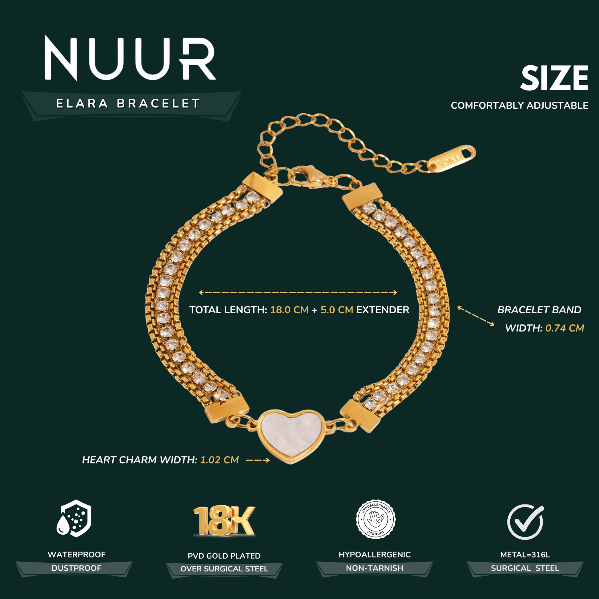 Elara Bracelet - NUUR | South Africa | Official Store