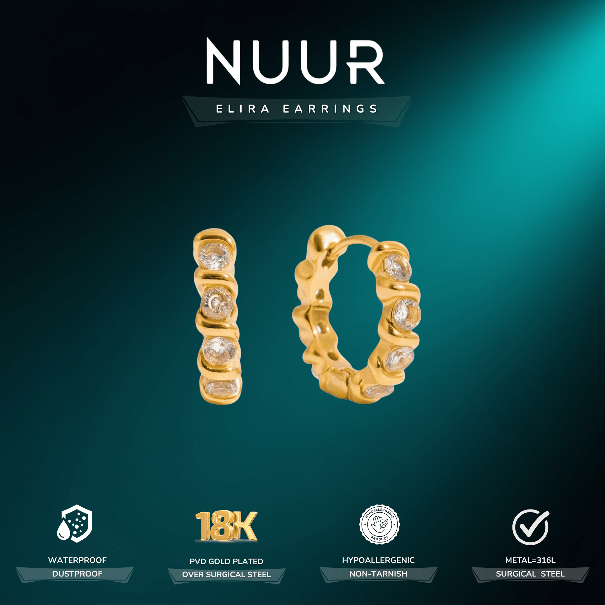 Elira Earrings - NUUR | South Africa | Official Store