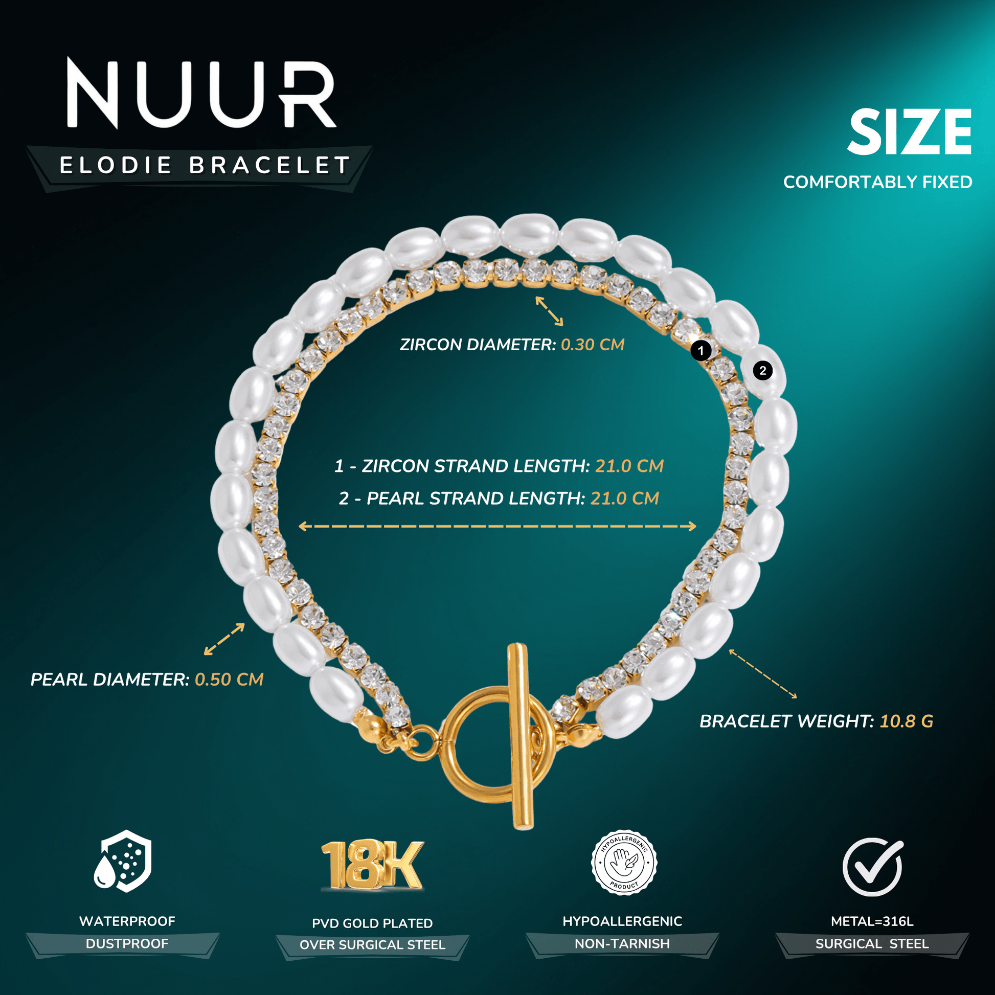Elodie Bracelet - NUUR | South Africa | Official Store