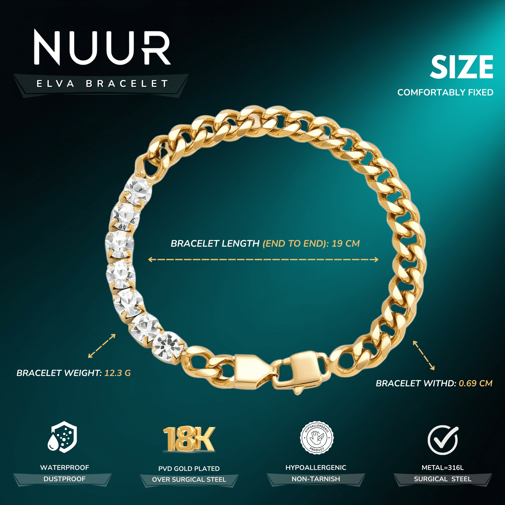 Elva Bracelet - NUUR | South Africa | Official Store
