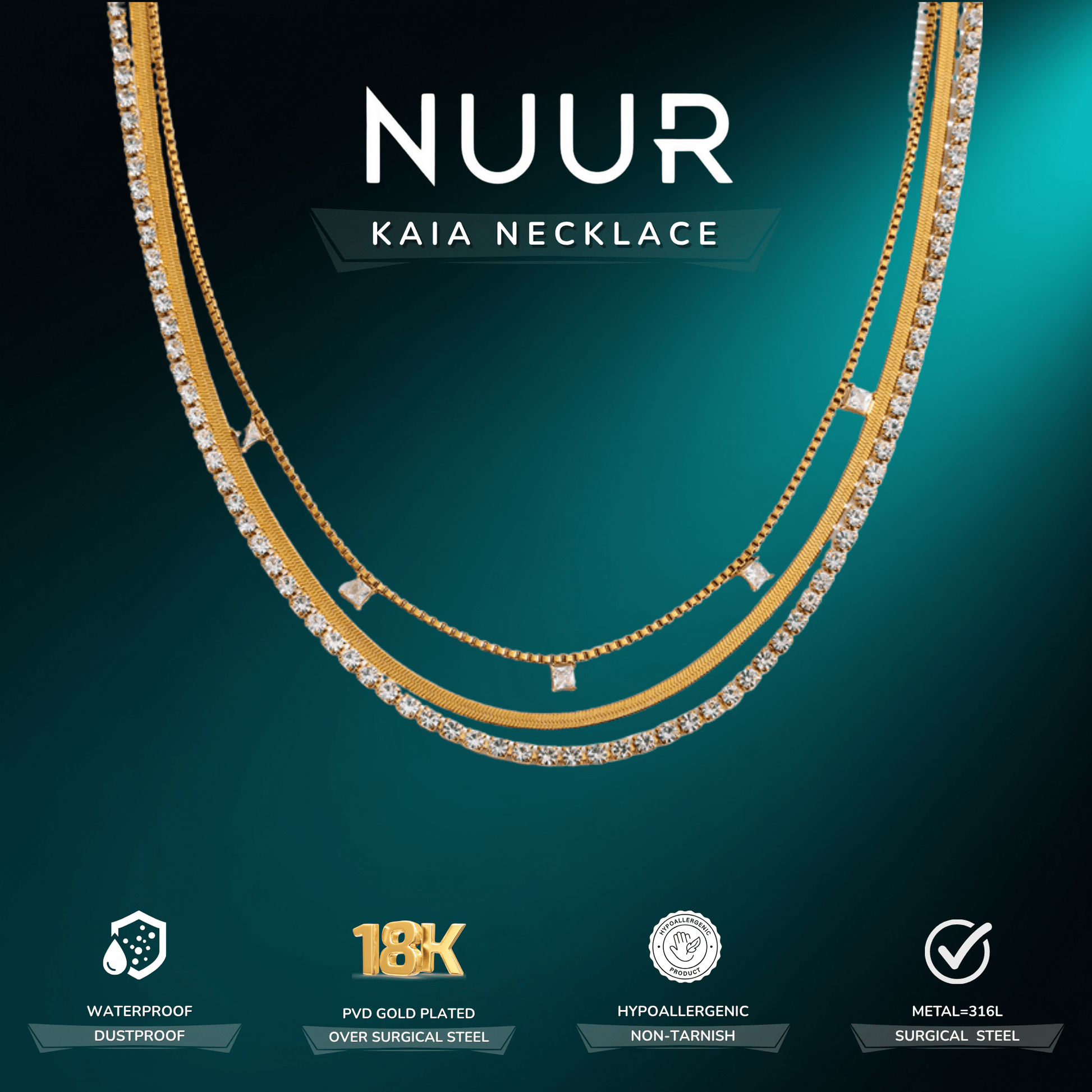 Kaia Necklace - NUUR | South Africa | Official Store