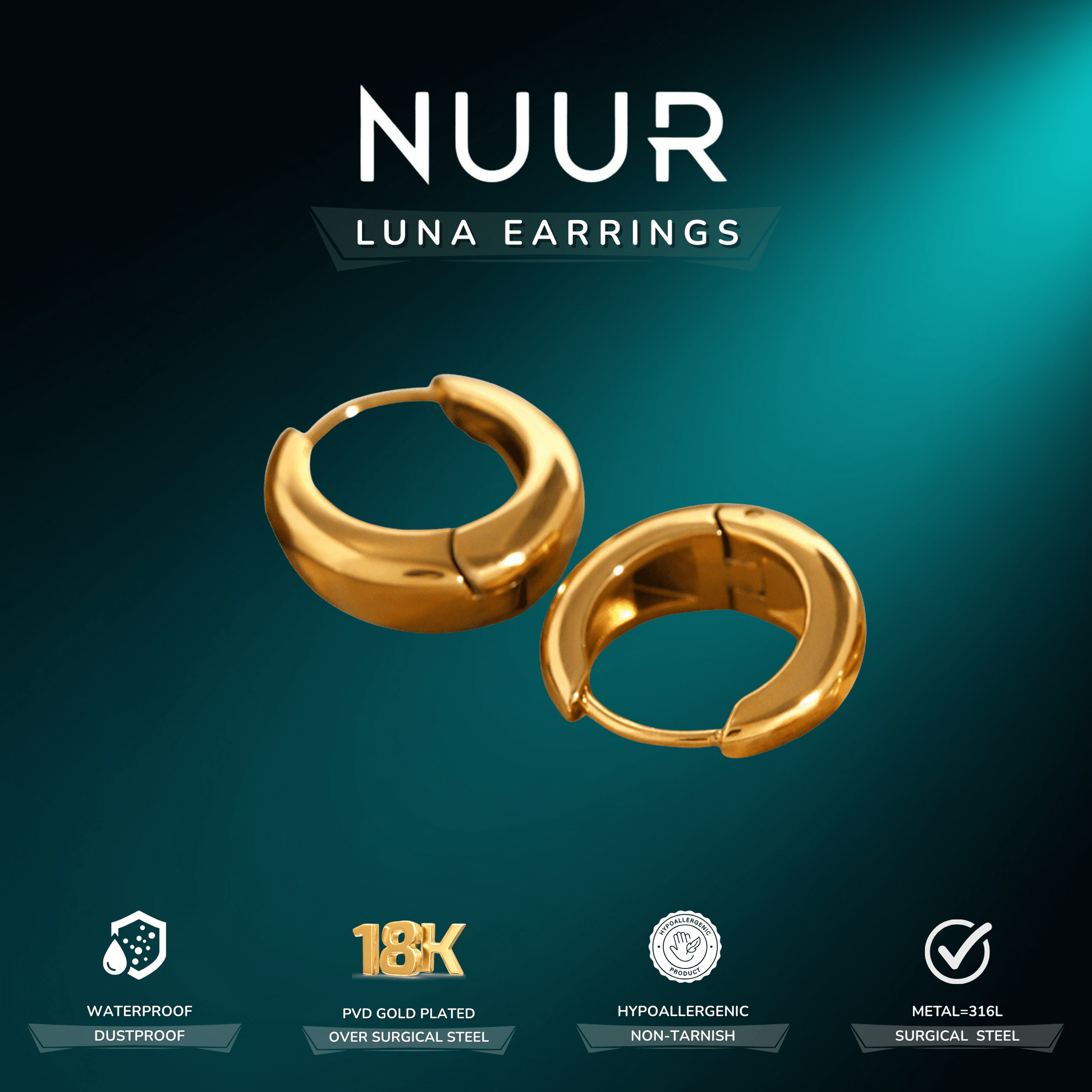 Luna Earrings - NUUR | South Africa | Official Store