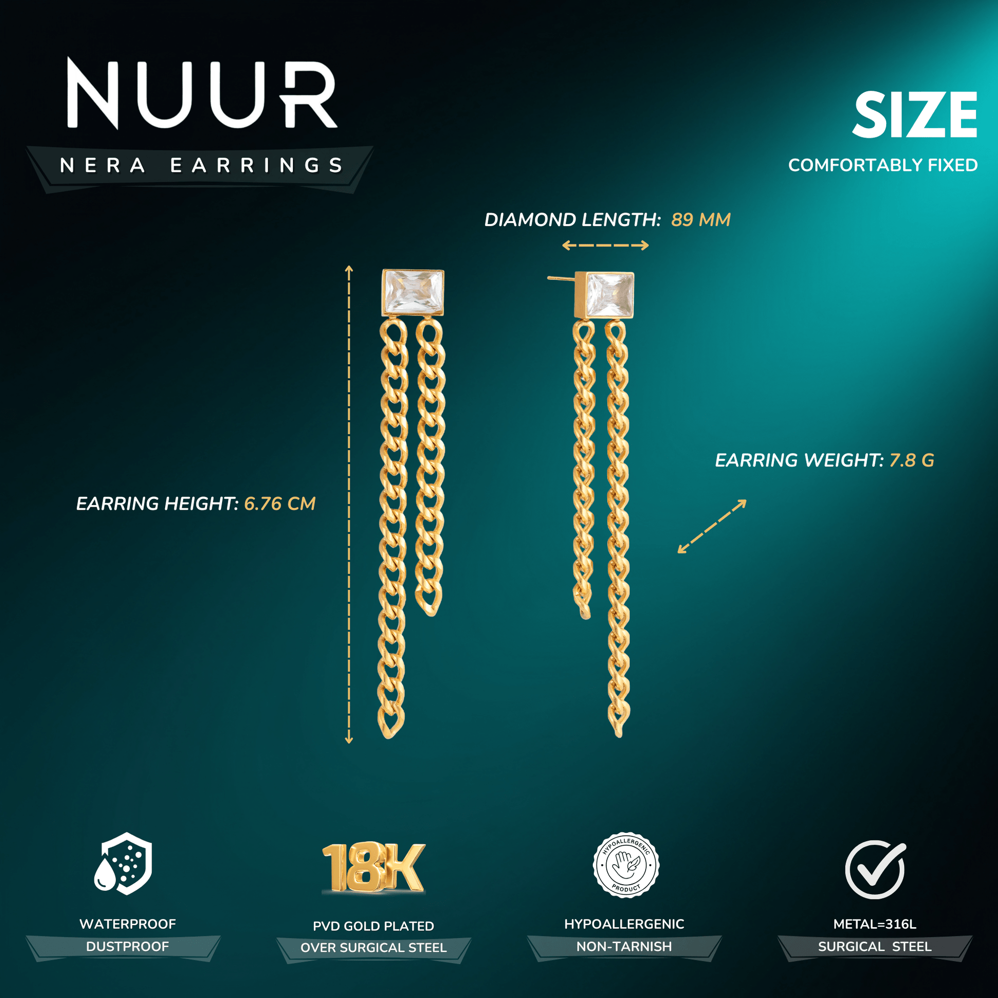 Nera Earrings - NUUR | South Africa | Official Store