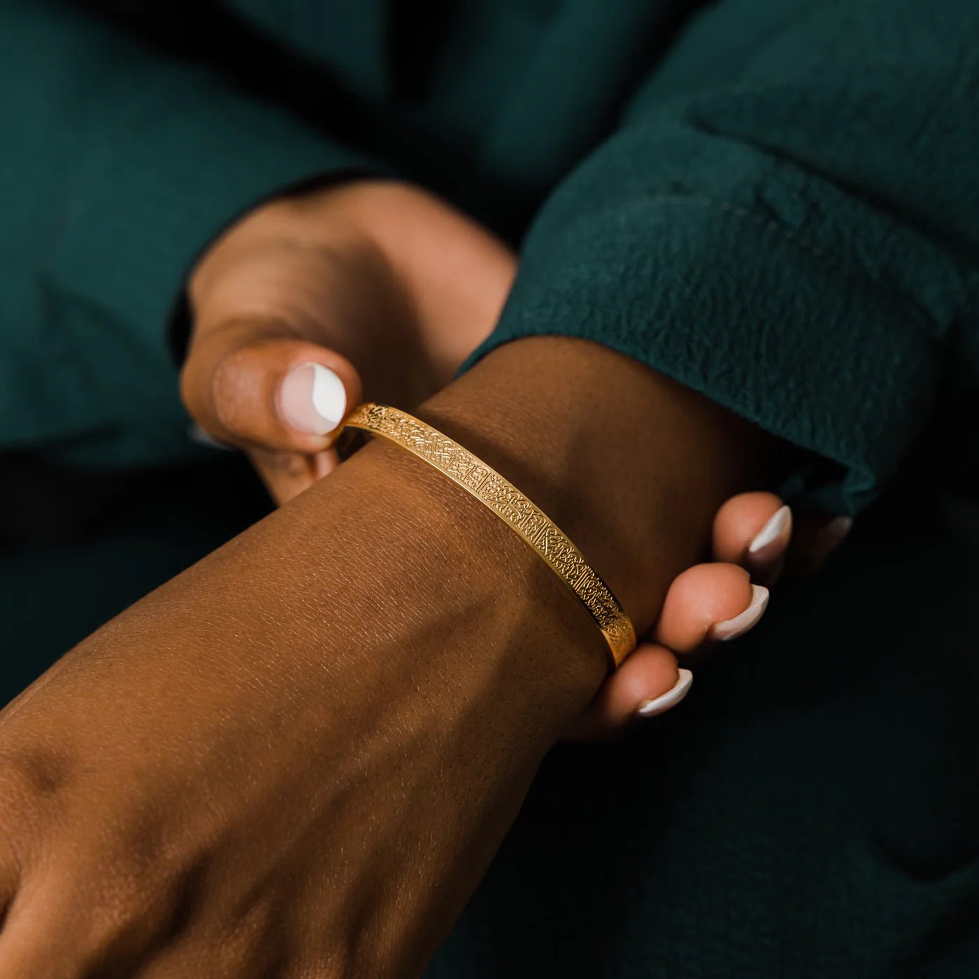 NUUR Ayatul Kursi Bracelet & Ring Set – 18K Gold Plated, Non - Tarnish | Gift - Ready Islamic Jewelry - NUUR | South Africa | Official Store