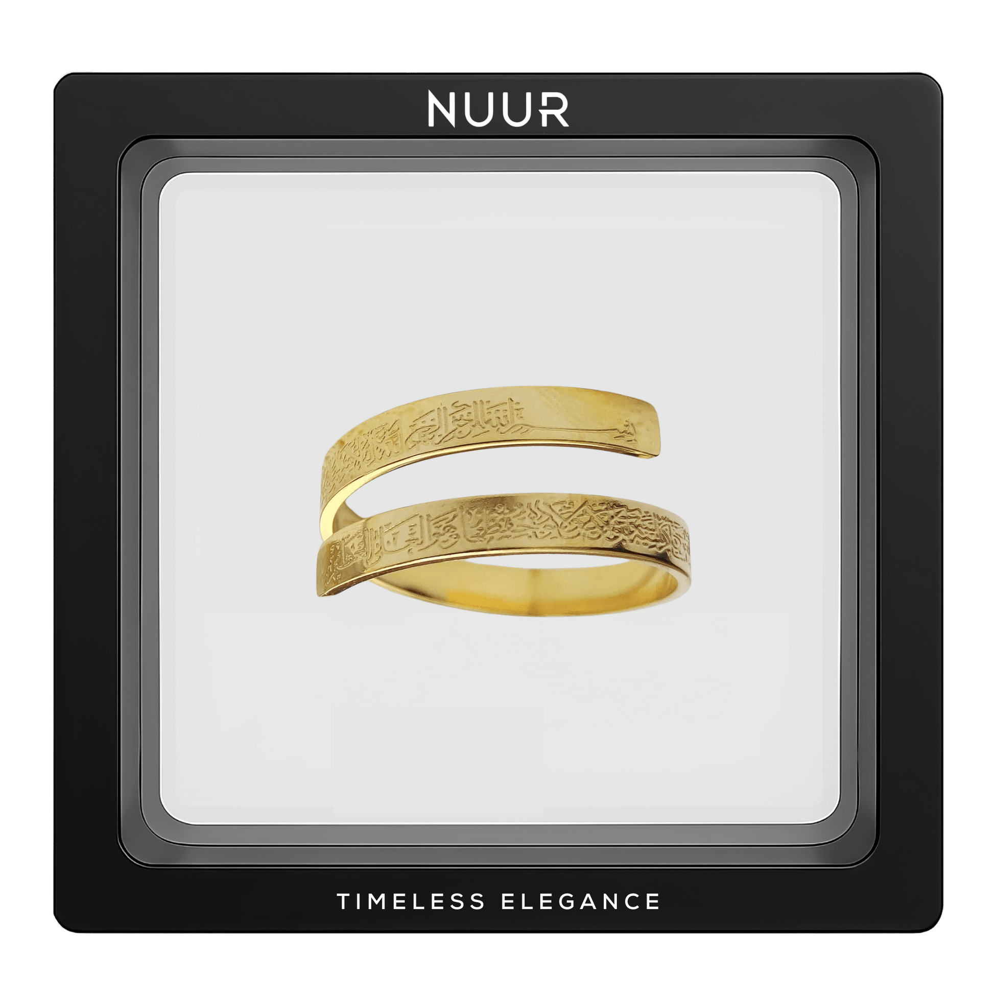 NUUR Ayatul Kursi Ring – 18K Gold Plated, Non - Tarnish | Gift - Ready Islamic Jewelry - NUUR | South Africa | Official Store