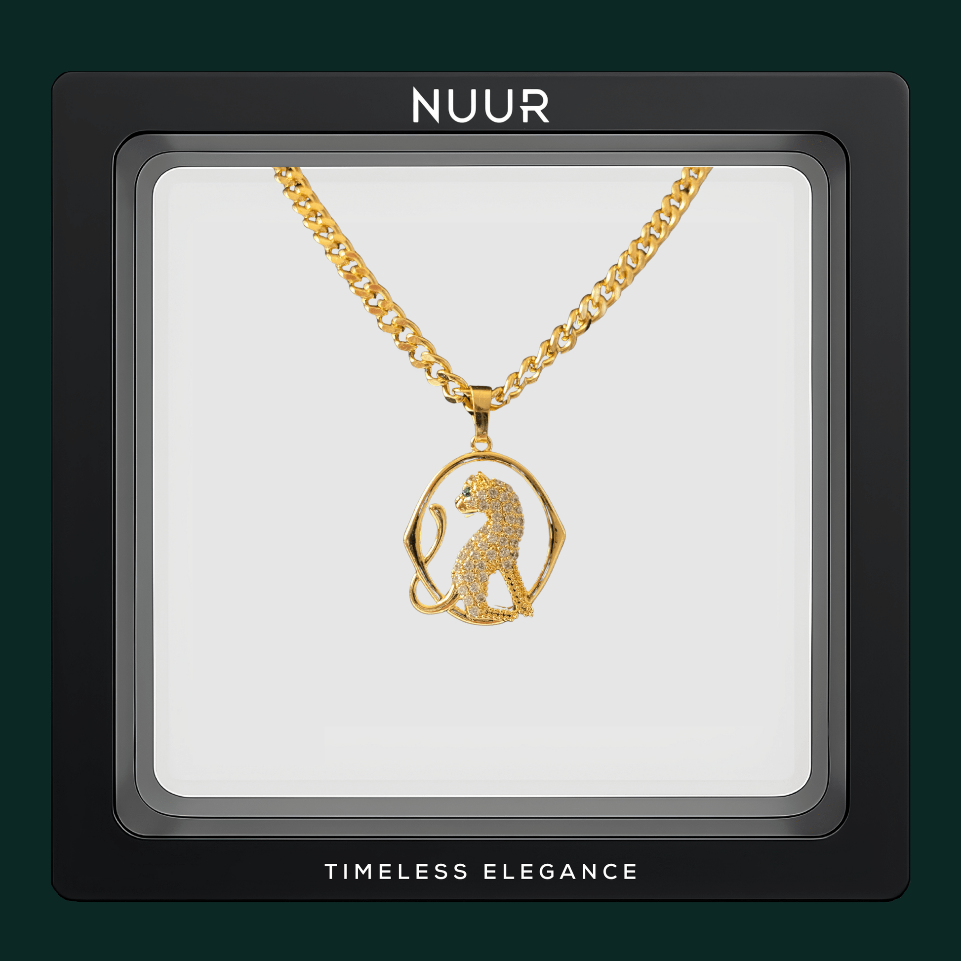 NUUR Royal Panther Necklace – 18K Gold Plated, Non - Tarnish | Gift - Ready Luxury Jewelry - NUUR | South Africa | Official Store