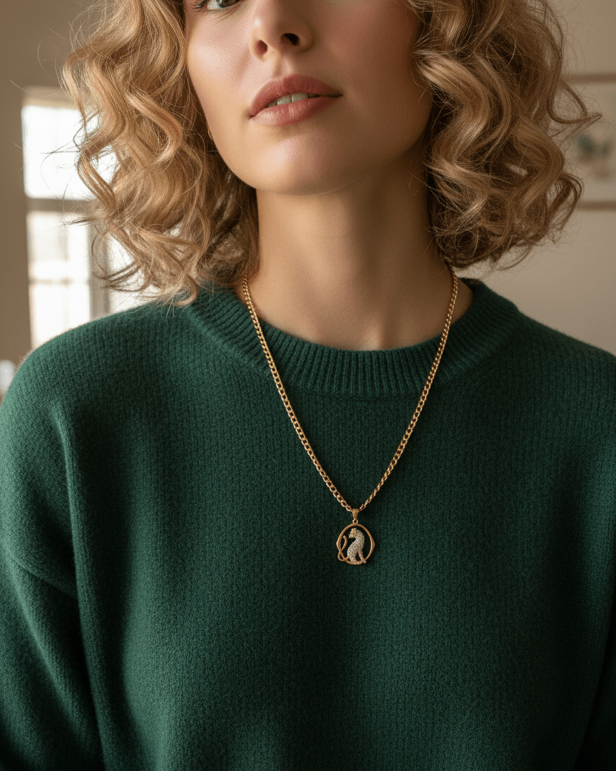 NUUR Royal Panther Necklace – 18K Gold Plated, Non - Tarnish | Gift - Ready Luxury Jewelry - NUUR | South Africa | Official Store