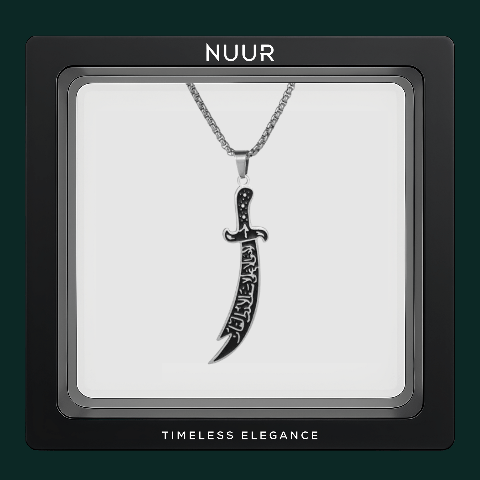 NUUR Zulfiqar Sword Necklace – Stainless Steel, Non - Tarnish | Gift - Ready Islamic Jewelry - NUUR | South Africa | Official Store