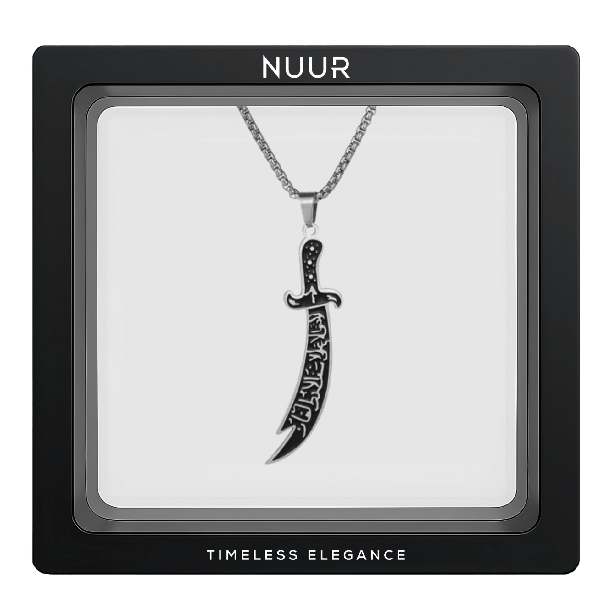 NUUR Zulfiqar Sword Necklace – Stainless Steel, Non - Tarnish | Gift - Ready Islamic Jewelry - NUUR | South Africa | Official Store