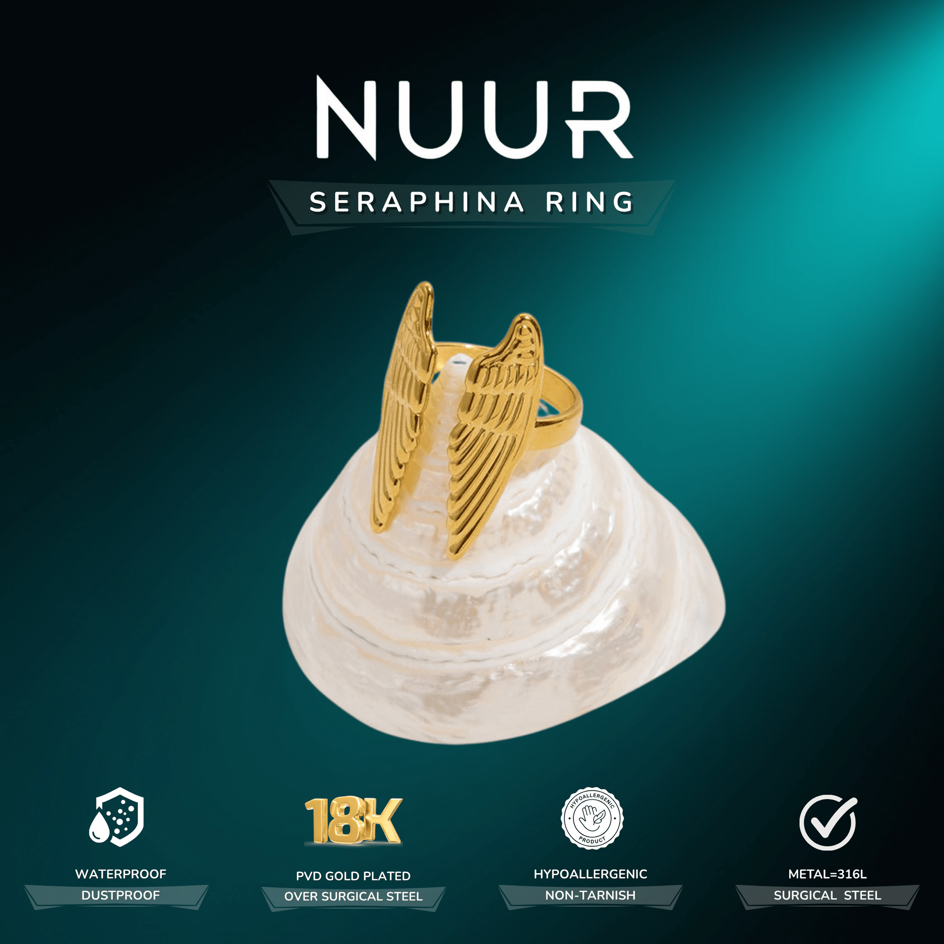 Seraphina Ring - NUUR | South Africa | Official Store