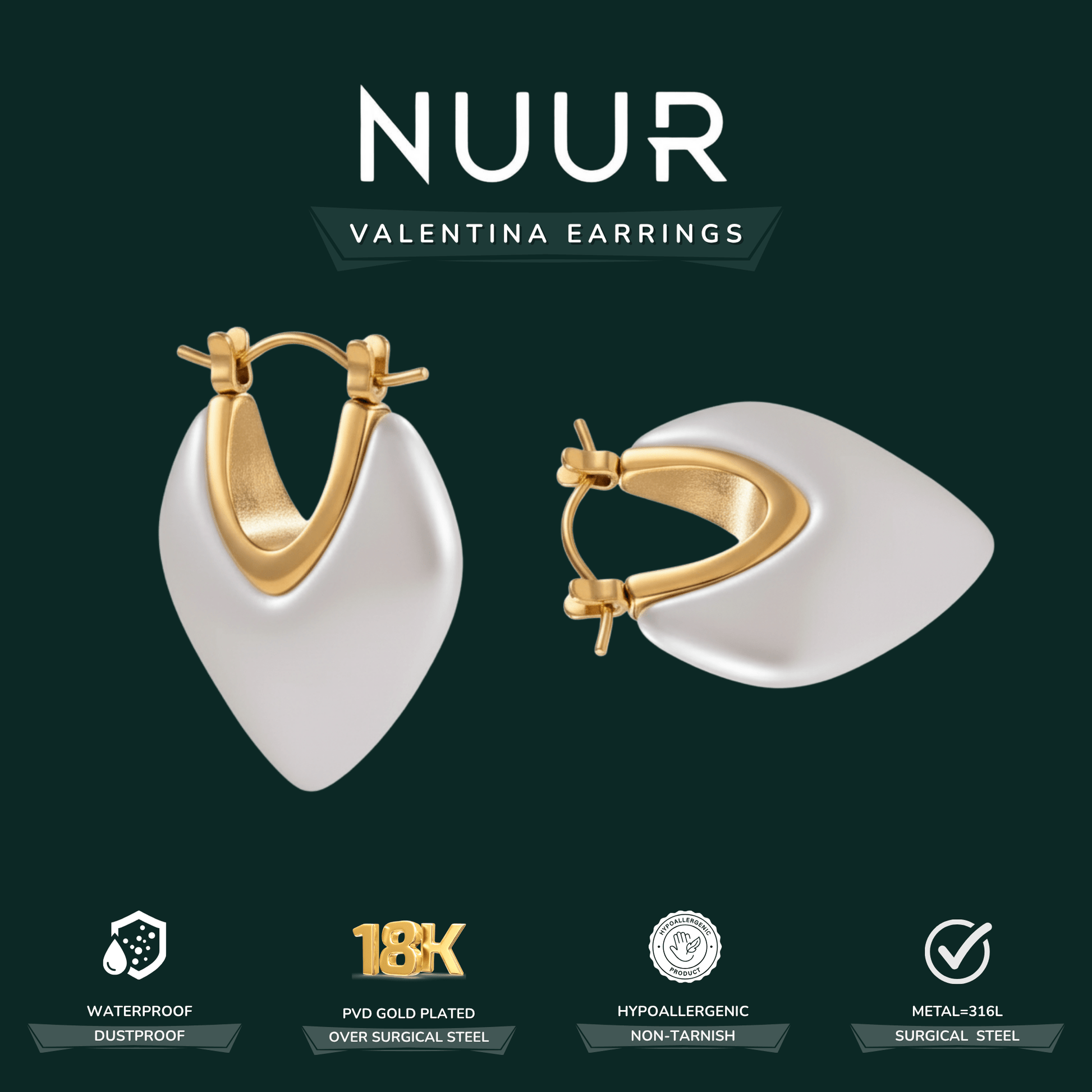 Valentina Earrings - NUUR | South Africa | Official Store