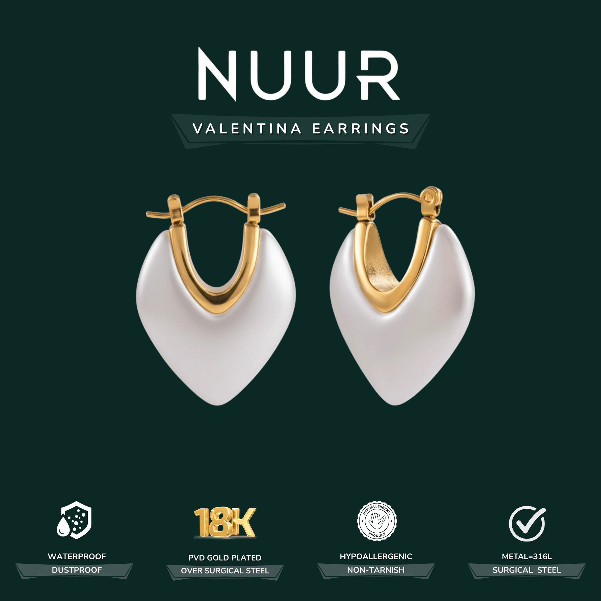 Valentina Earrings - NUUR | South Africa | Official Store