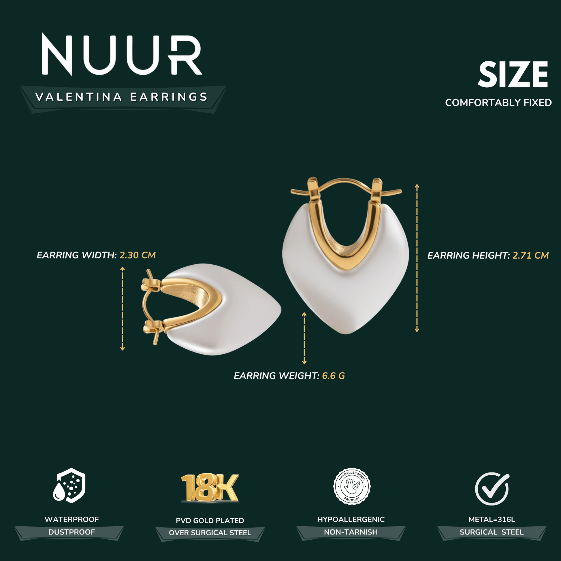Valentina Earrings - NUUR | South Africa | Official Store