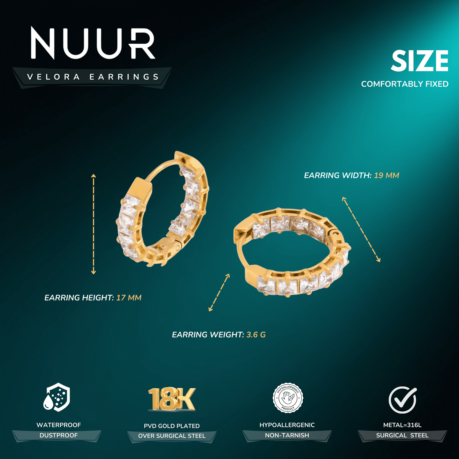 Velora Earrings - NUUR | South Africa | Official Store