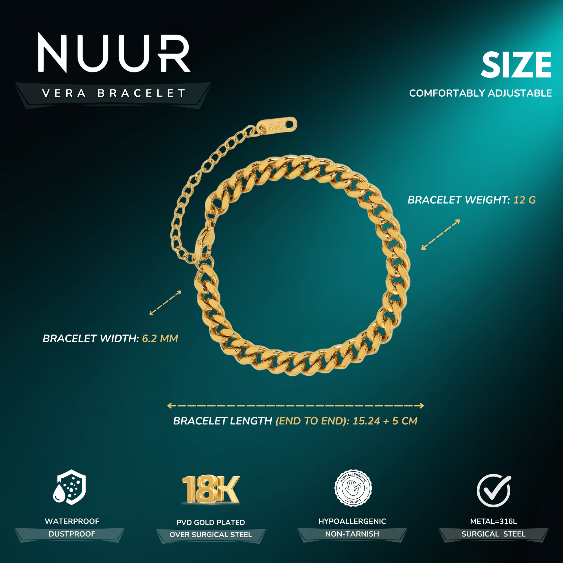 Vera Bracelet - NUUR | South Africa | Official Store