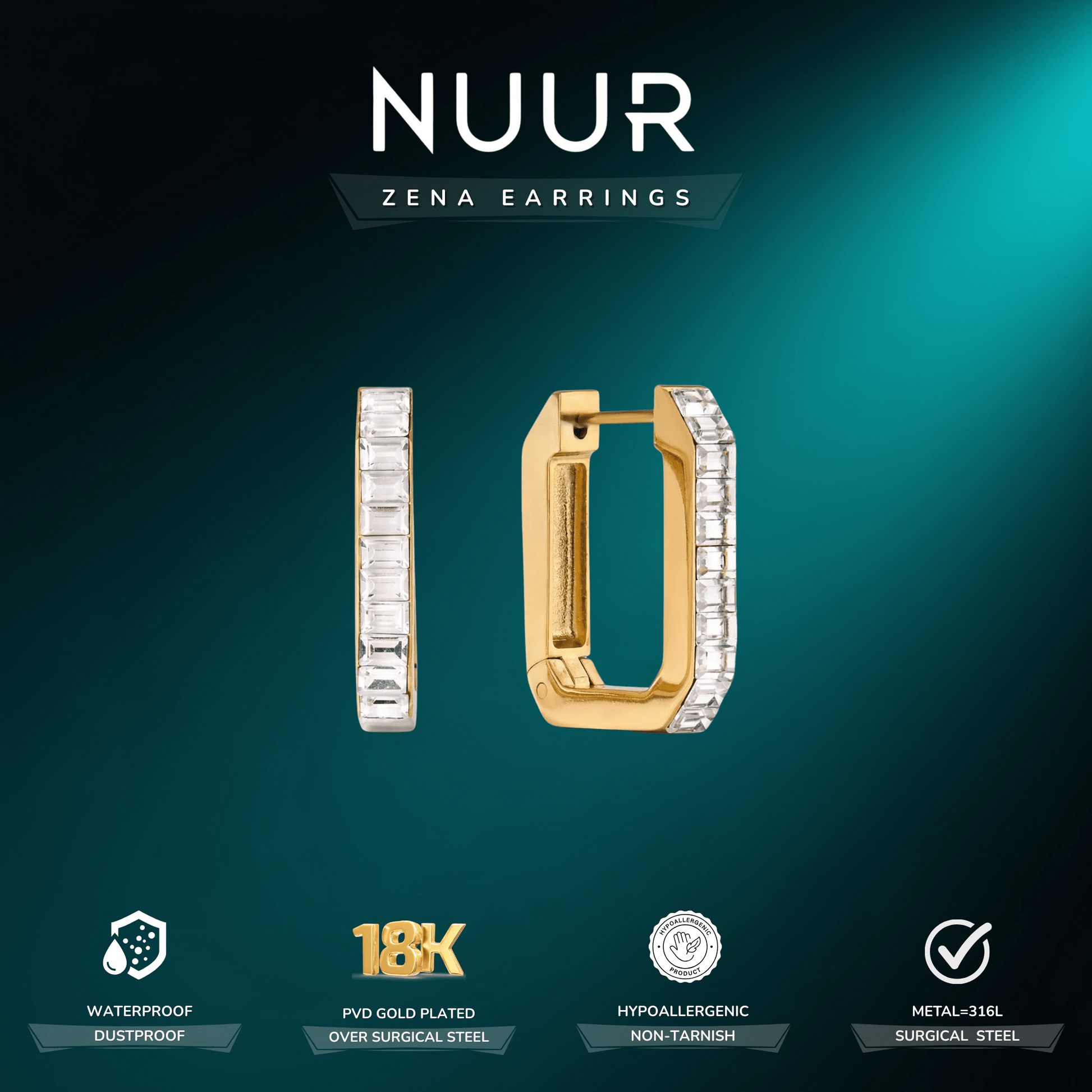 Zena Earrings - NUUR | South Africa | Official Store