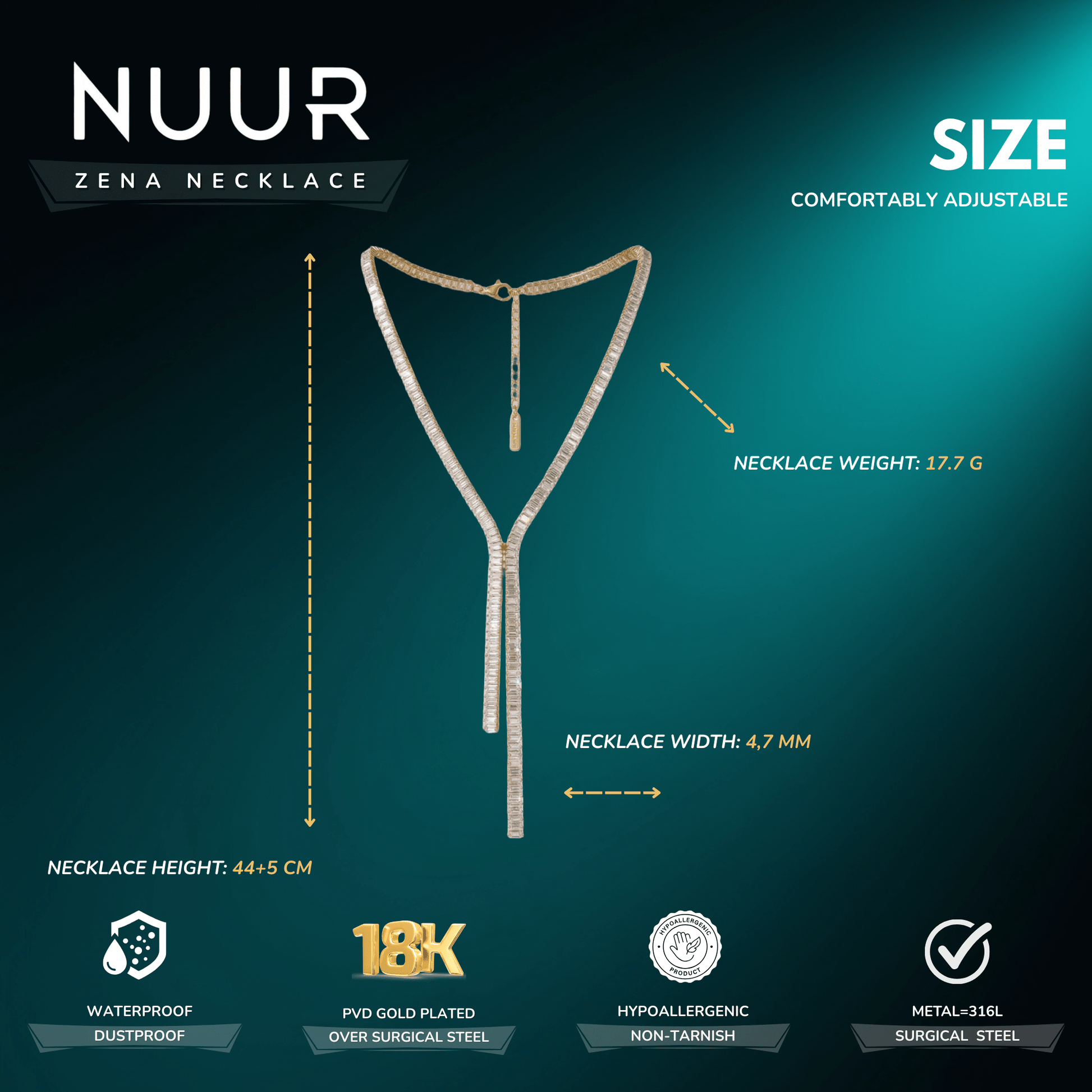Zena Necklace - NUUR | South Africa | Official Store
